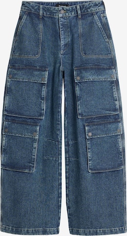 DesigualLoosefit Traperice - plava boja: prednji dio