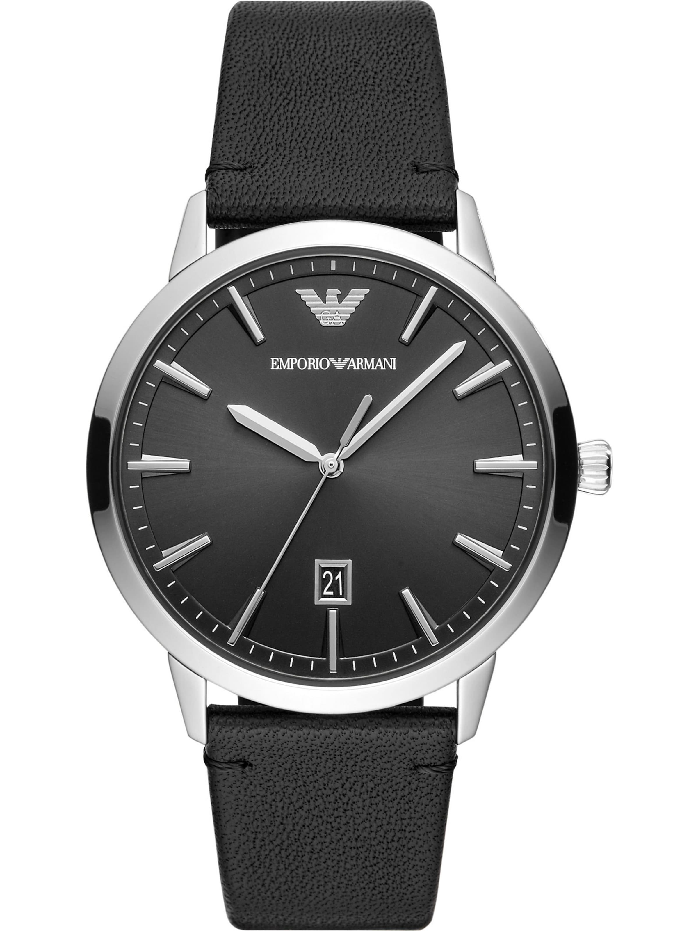 Emporio Armani Analoog horloge in Zwart: voorkant