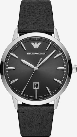 Emporio Armani Analoguhr in Schwarz: predná strana