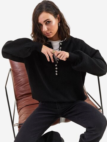 Bianco Lucci Pullover 'Pullover'‌‌‌‌‌‌ in Schwarz