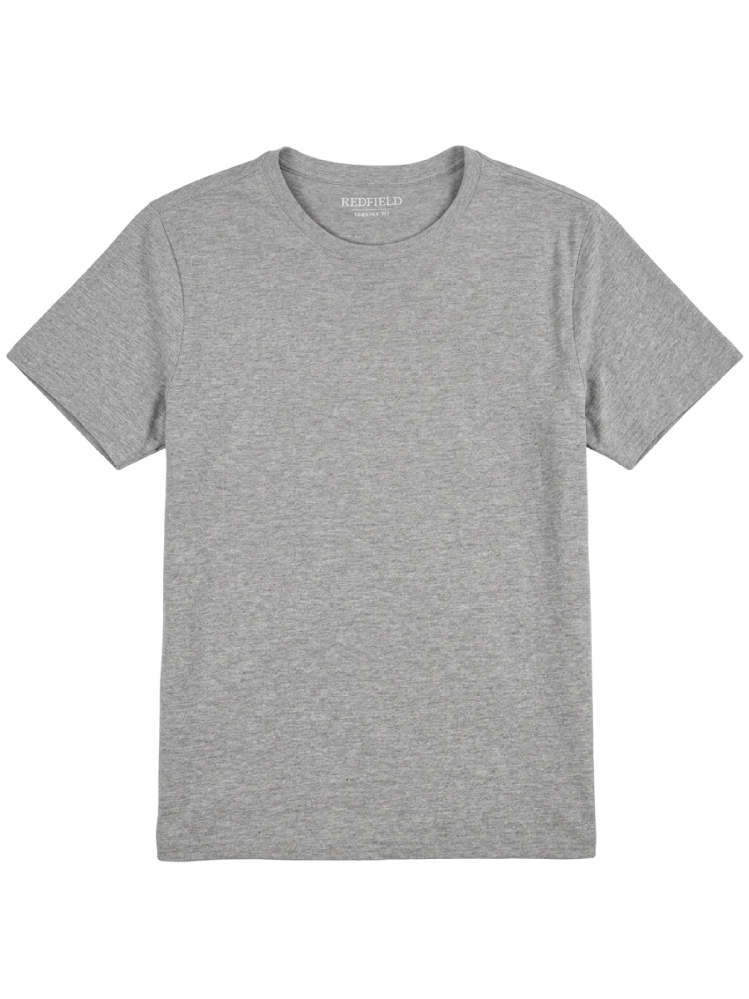 Redfield Shirt 'Redfield 2er Pack XXL O-Hals Grau' in Grey
