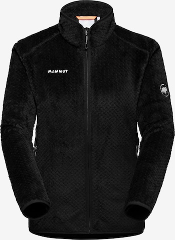 MAMMUT Funktionsfleecejacke ‘Innominata’ in Schwarz: Vorderseite