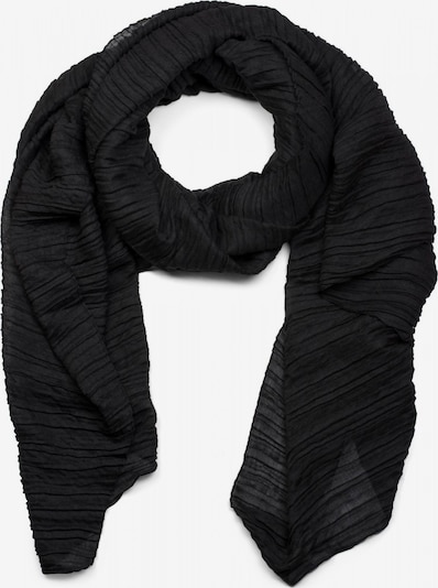 styleBREAKER Schal 'Gekreppter Unifarbener Schal' in One Size in schwarz, Produktansicht