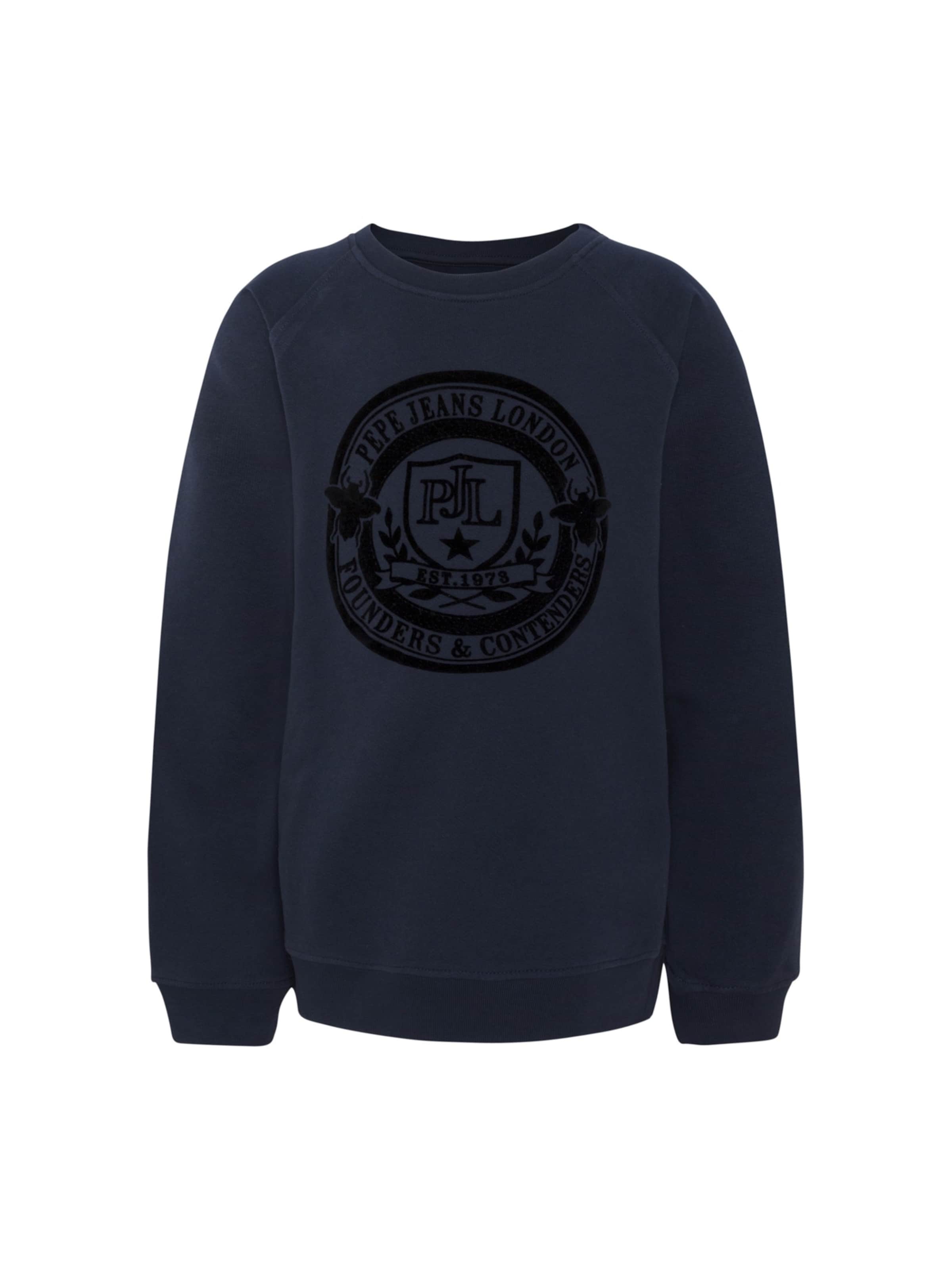 Sweat Pepe Jeans en bleu : devant