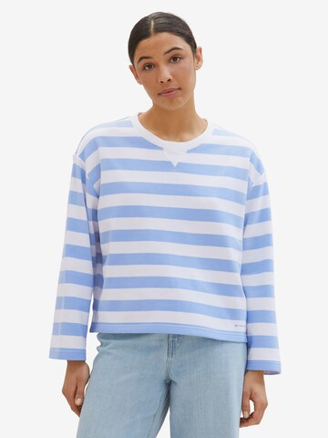 TOM TAILOR Sweatshirt in Blue: front