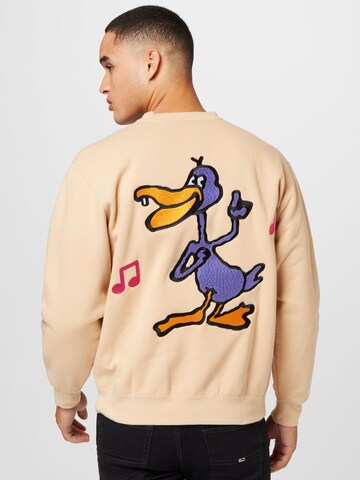 Obey Sweatshirt 'DISCO DUCK' in Beige