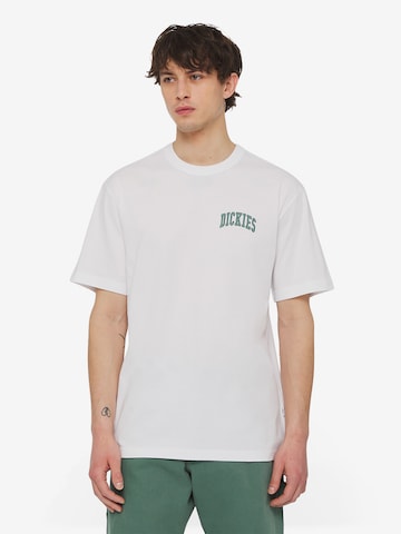 DICKIES T-shirt 'AITKIN' i vit: framsida