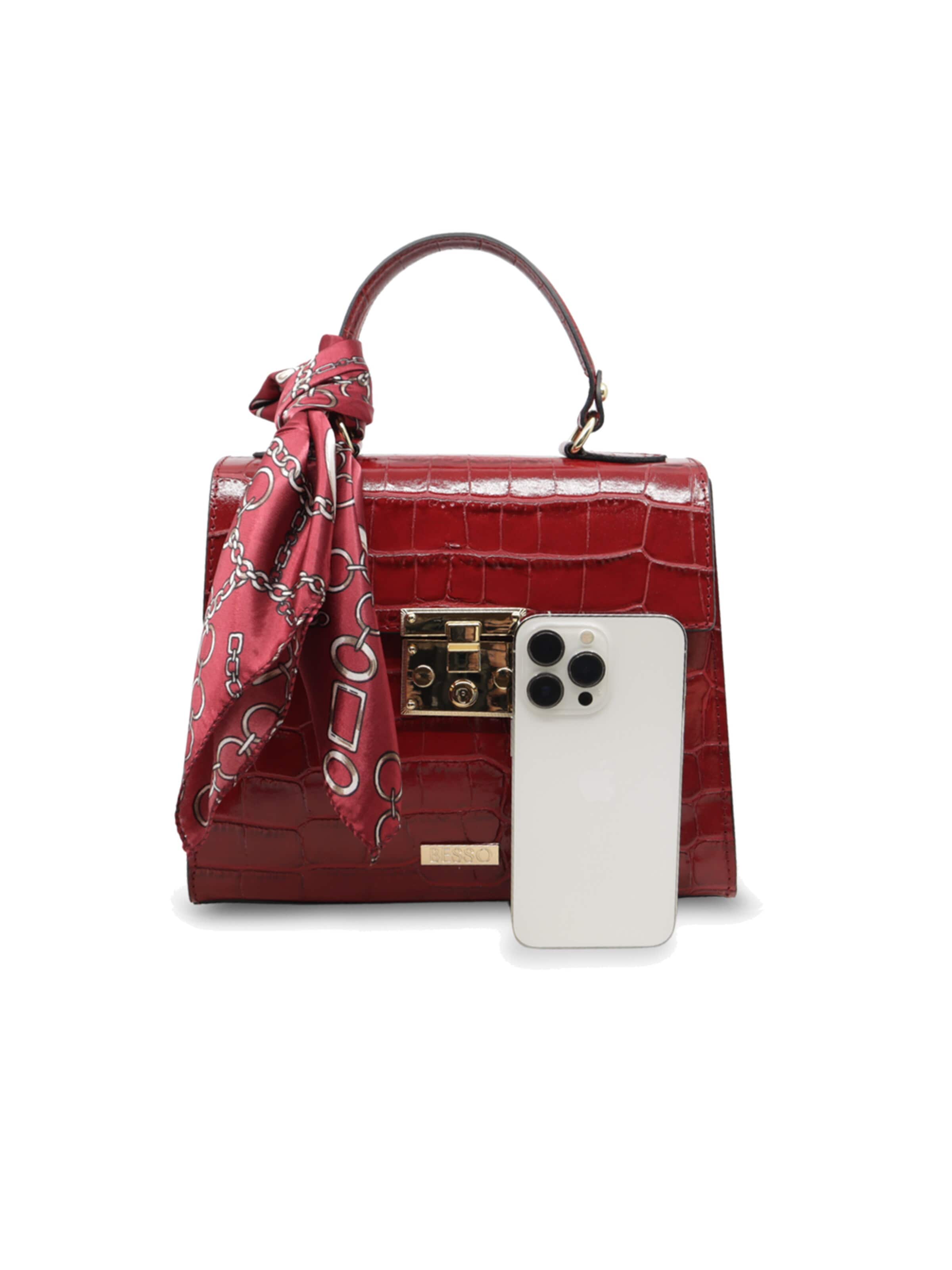 BESSO Handbag 'Serenata di Seta' in Red