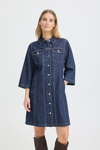 Pulz Dress in Blue: front