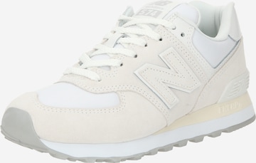 Baskets basses '574' new balance en beige : devant