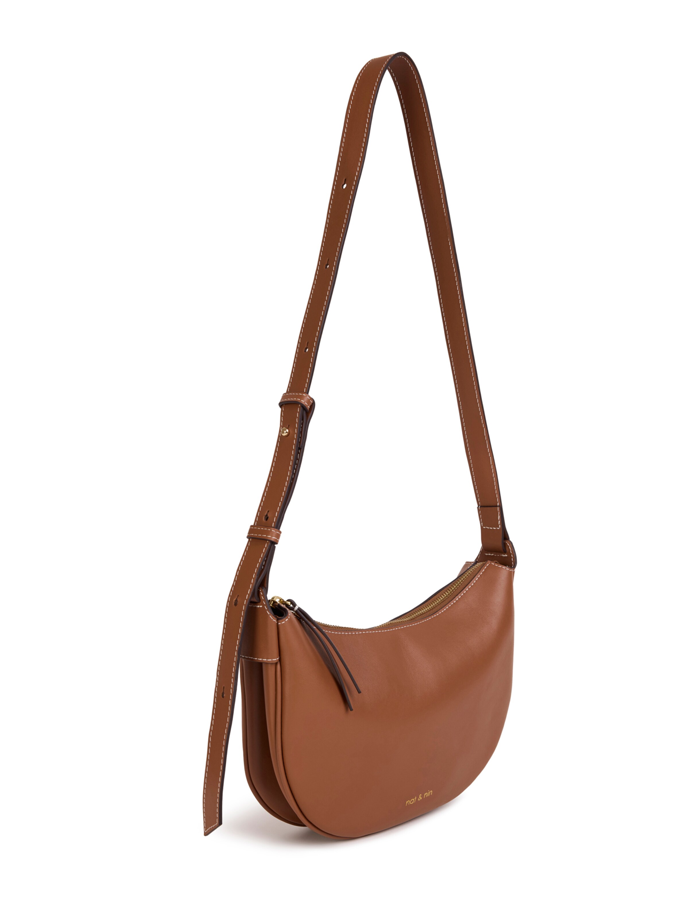 Nat&Nin Crossbody bag ' LUNE ' in Brown