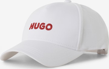 HUGO Red Czapka z daszkiem 'Jude' w kolorze biały: przód