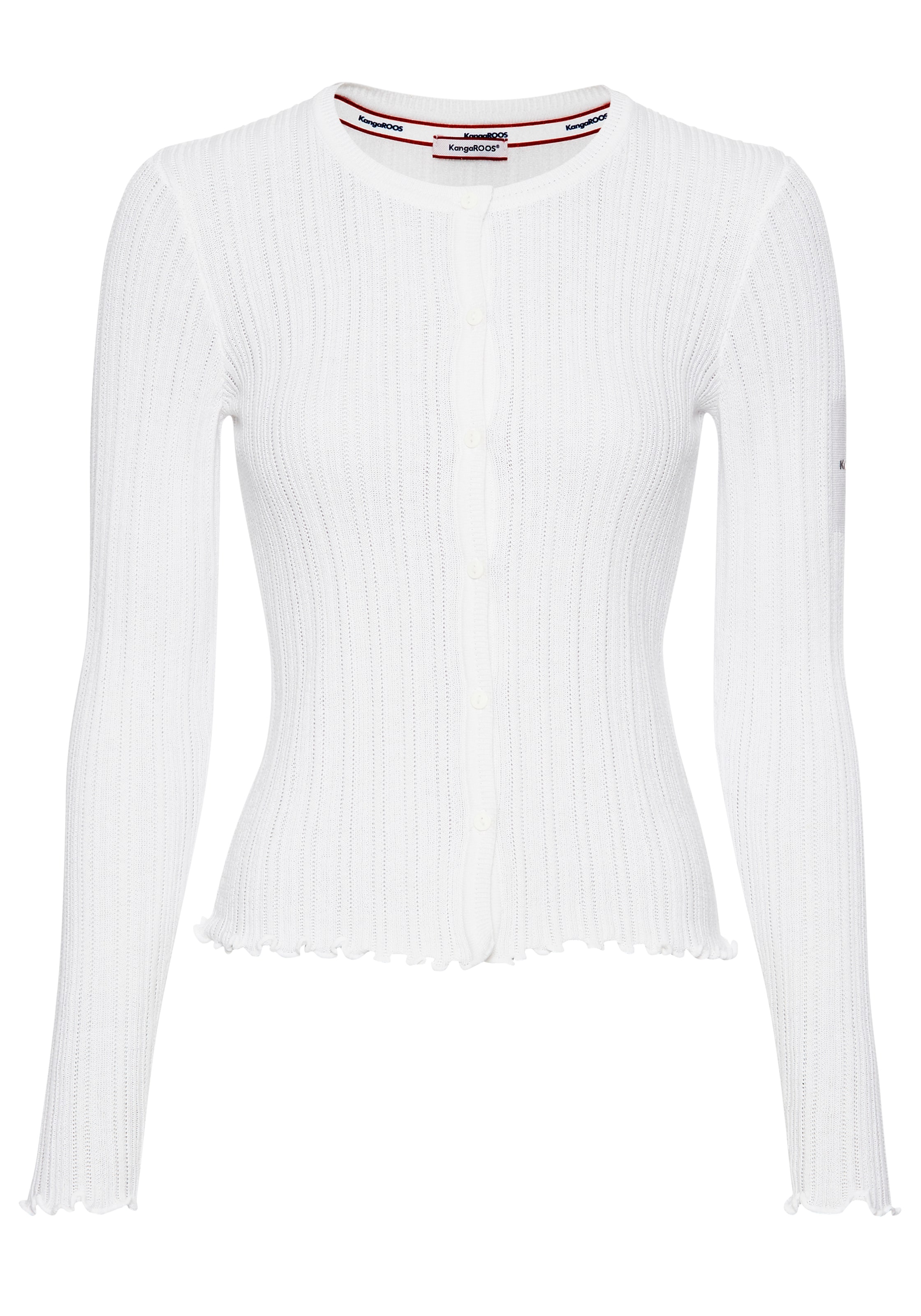 KangaROOS Strickjacke in weiß, Produktansicht