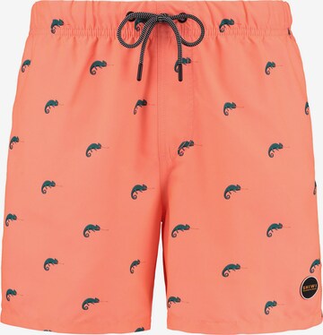 Shorts de bain Shiwi en orange : devant