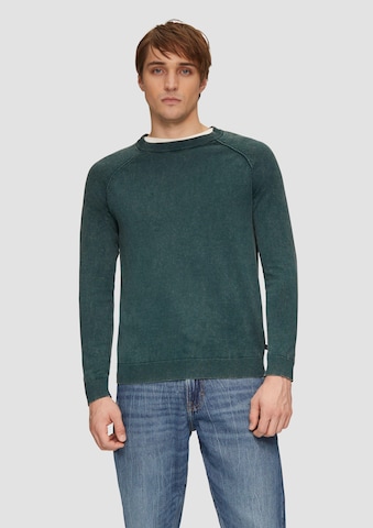 Pull-over QS en vert : devant
