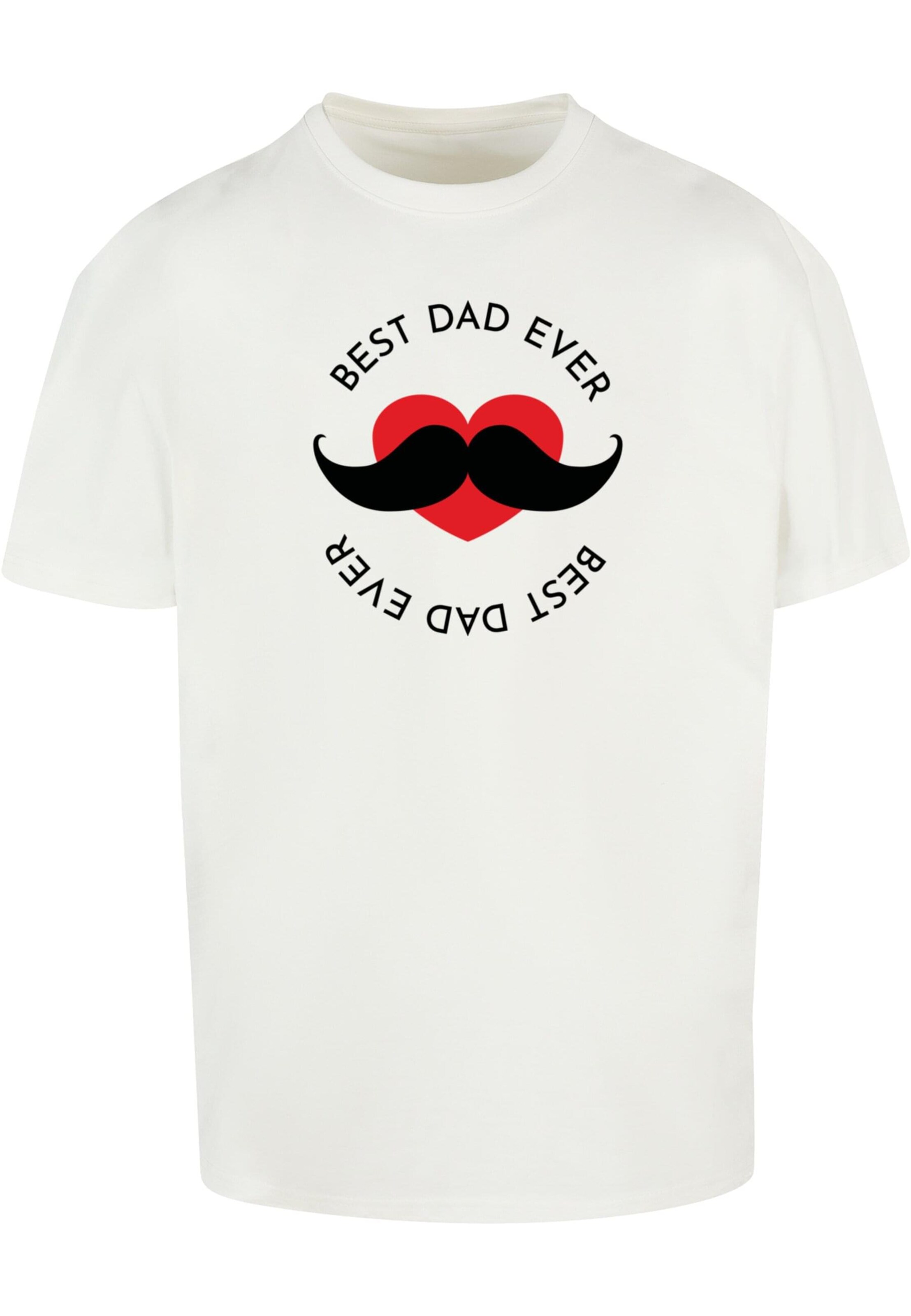 Merchcode Shirt 'Fathers Day - Best dad' in White: front