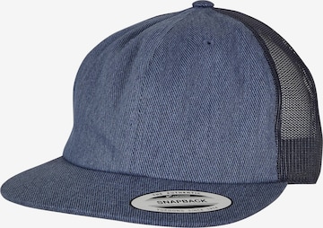 Cappello da baseball 'Denim Trucker' di Flexfit in blu: frontale