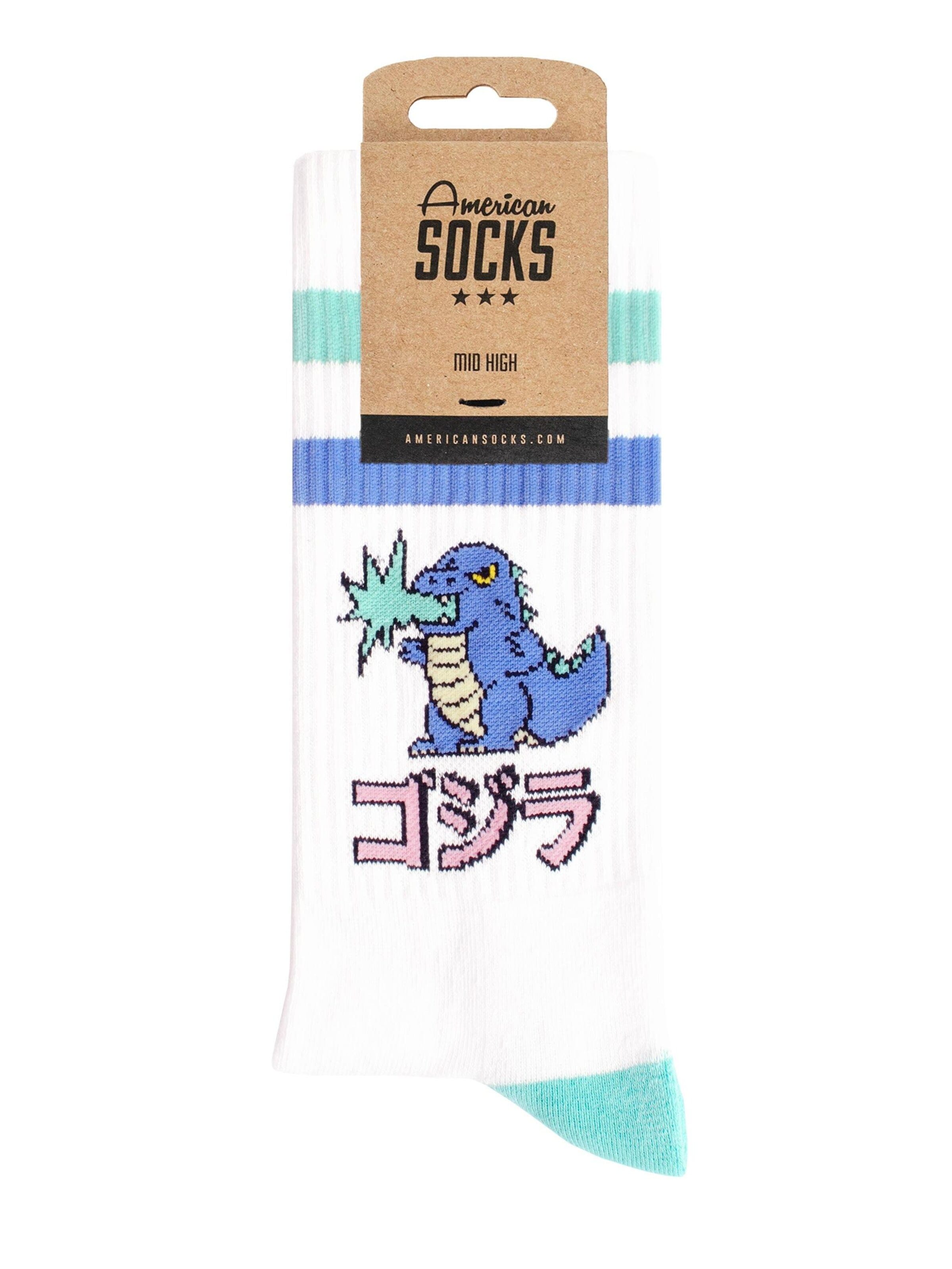 American Socks Socken 'Gojira'‌‌‌‌‌‌‌‌ in Weiß