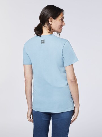 Detto Fatto Unisex T-Shirt ' mit QR-Code-Print ' in Blau