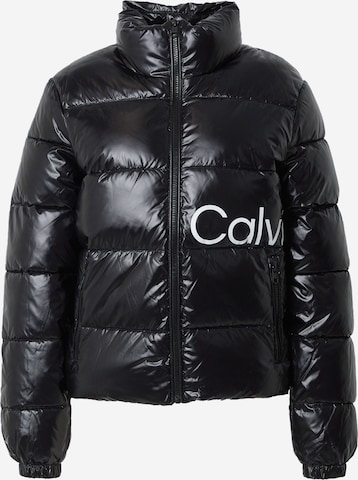 Veste mi-saison Calvin Klein Jeans en noir : devant