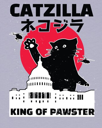 watabout.kids Shirt 'Catzilla' in Purple