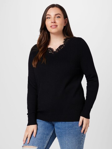 ONLY Carmakoma Sweater 'Esly' in Black: front