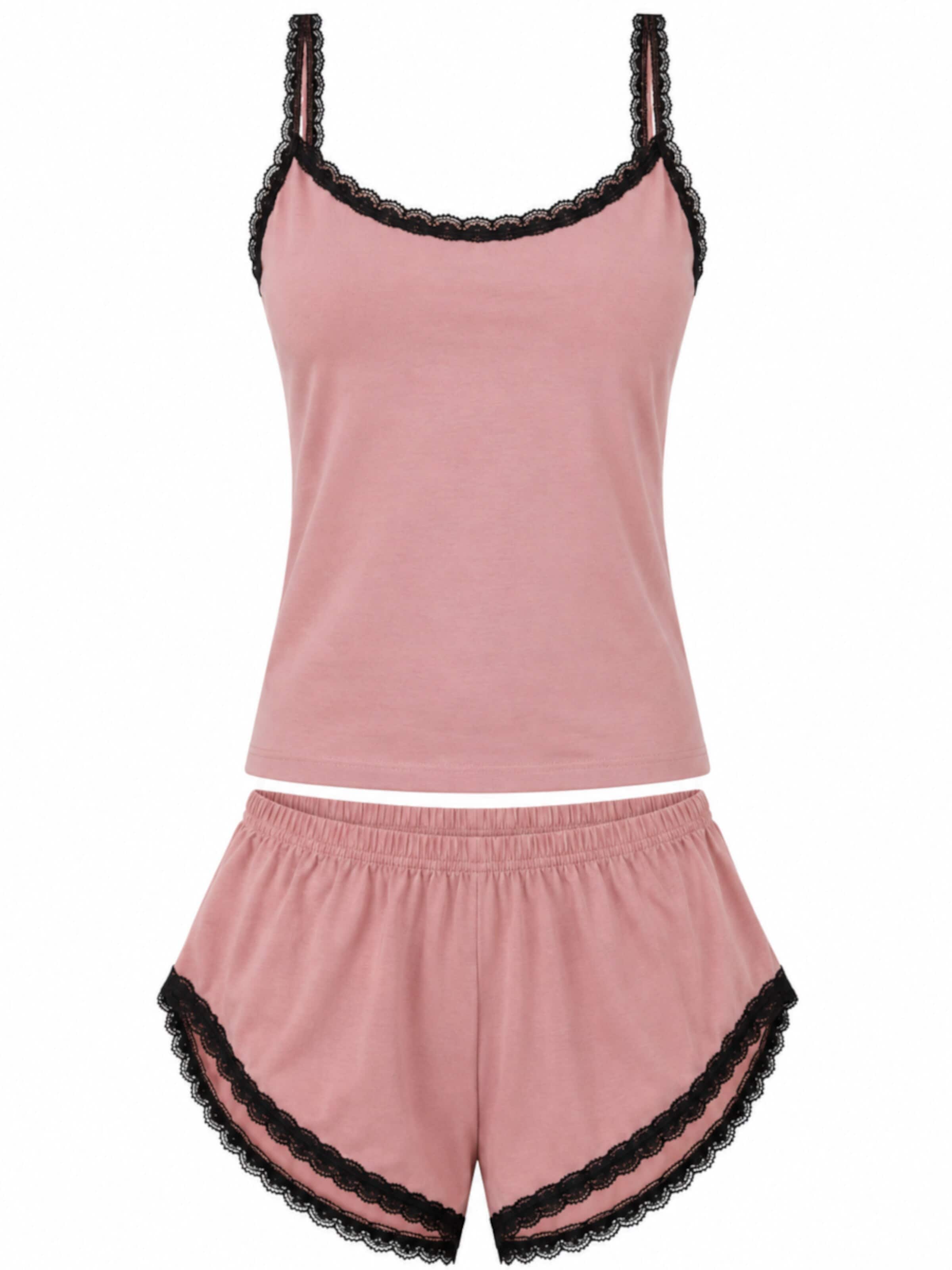 Evoni Pajama in Pink: front