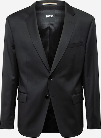 BOSS Black - Slim Fit Jaqueta de negócios 'Huge' em preto: frente