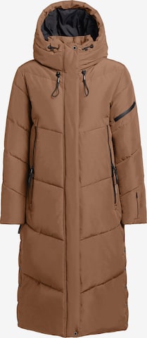 Manteau d’hiver ' SONJE5 ' khujo en marron : devant