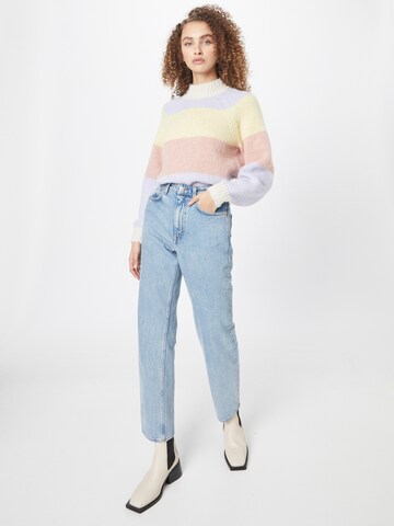 PIECES Pullover 'Oline' in Lila