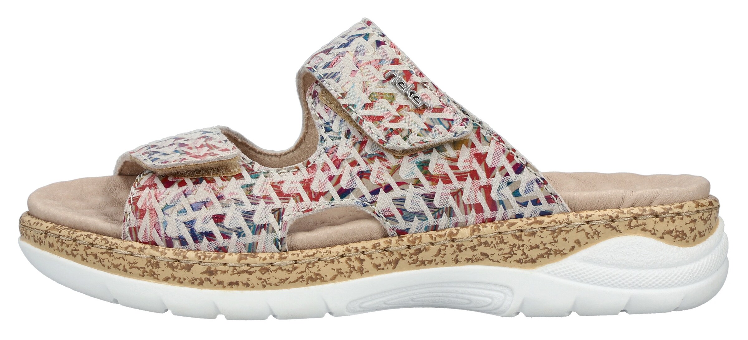 Mule Rieker en mélange de couleurs