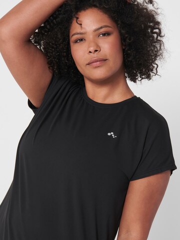 T-shirt fonctionnel 'Aubree' Only Play Curvy en noir