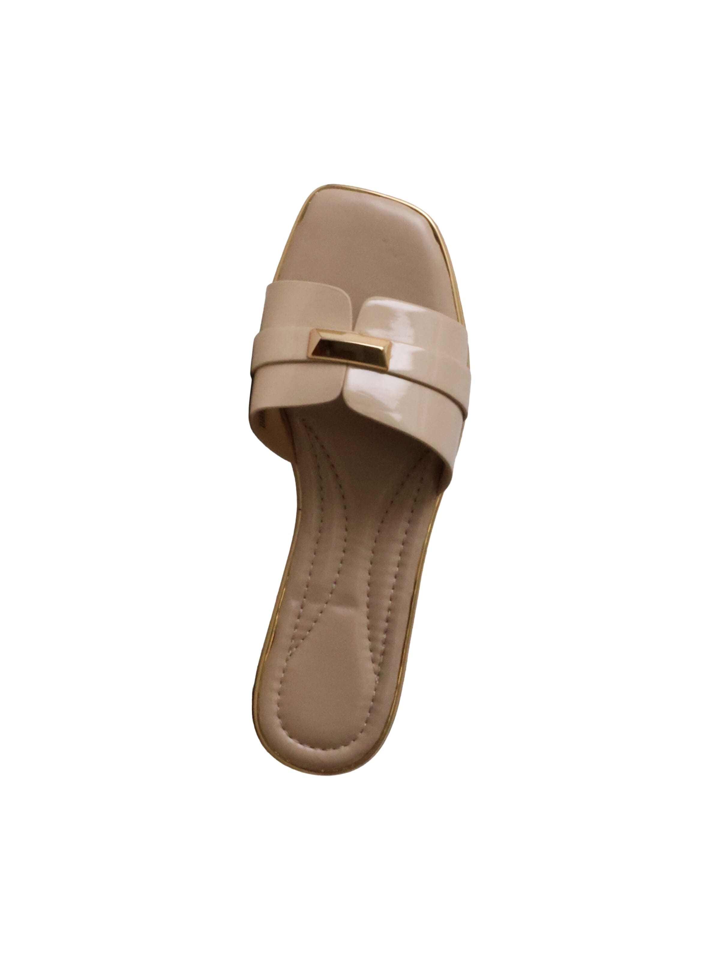 Super Mode - Zapatos abiertos 'Flache Pantoletten zum Hineinschlüpfen' en beige