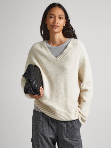 Pepe Jeans Sweater 'DENISSE' in Beige: front