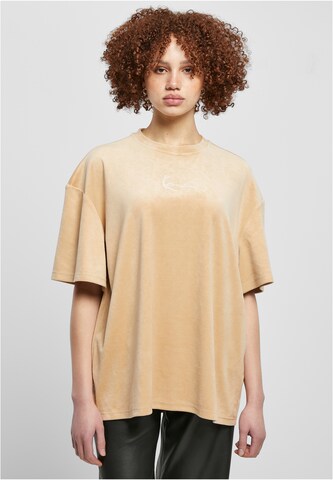 T-shirt Karl Kani en beige : devant