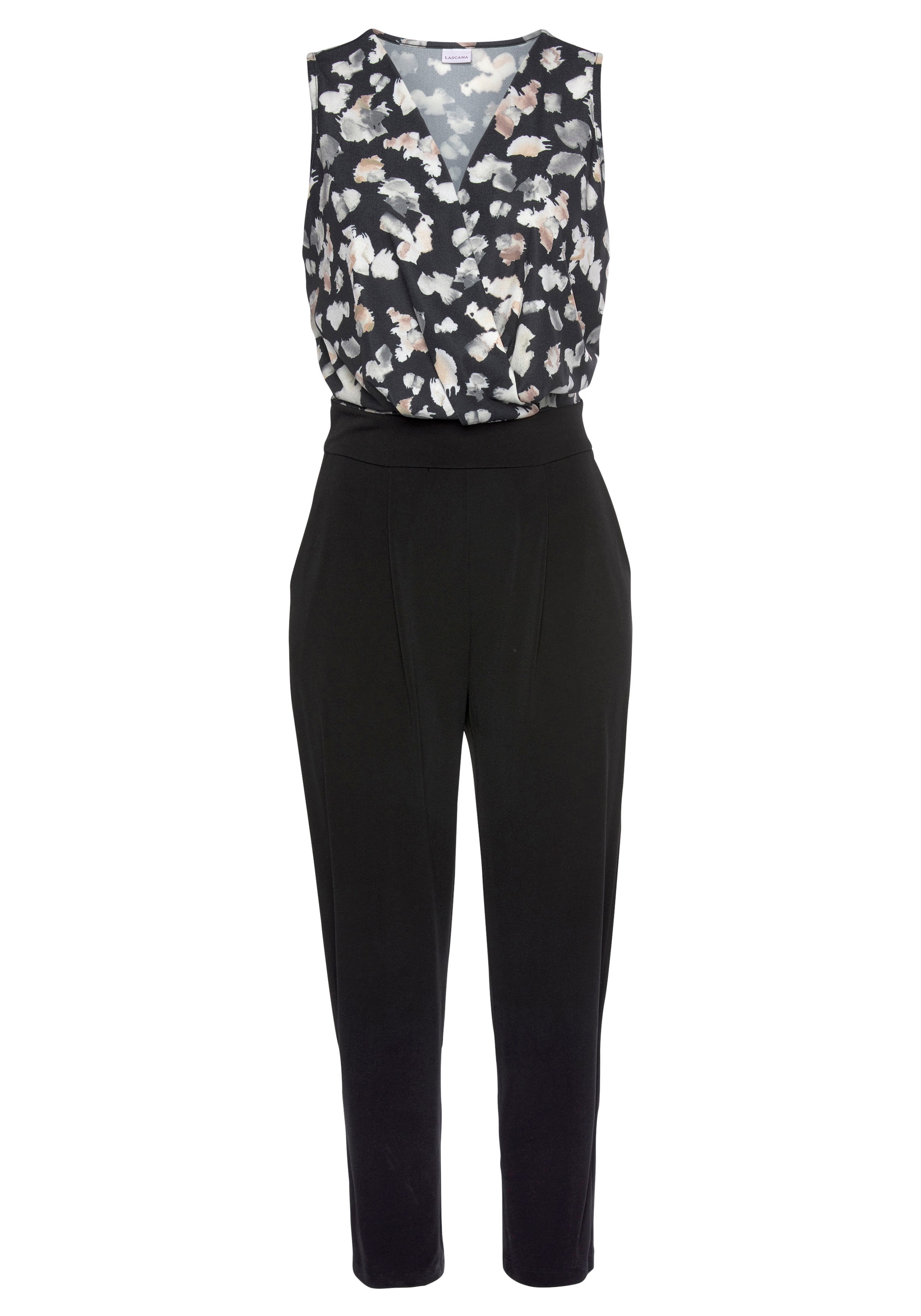 LASCANA Jumpsuit in Black: front