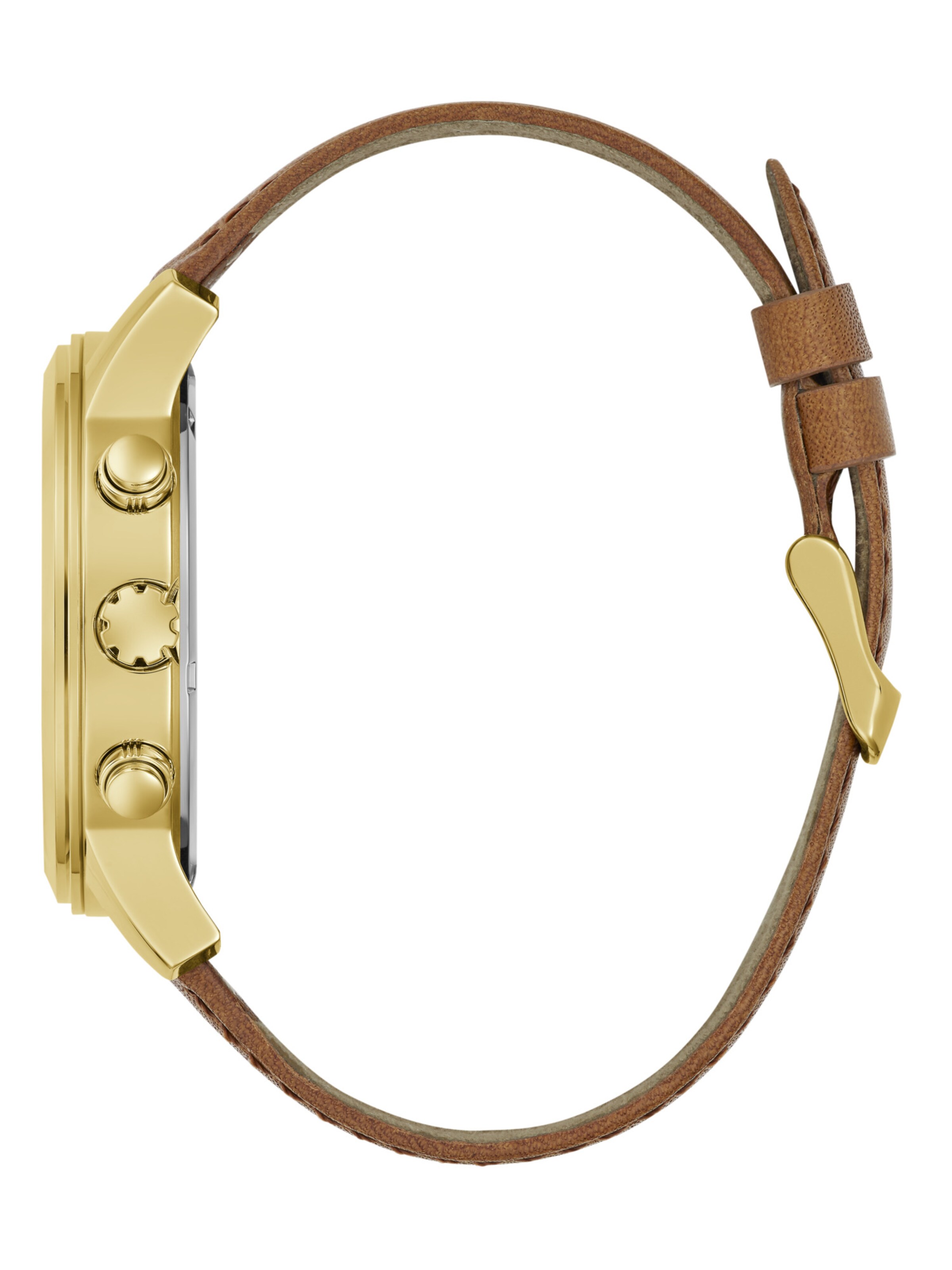 GUESS Analogt ur 'PARKER' i guld