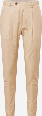 SELECTED HOMME - Slimfit Pantalón chino 'OWEN' en beige: frente