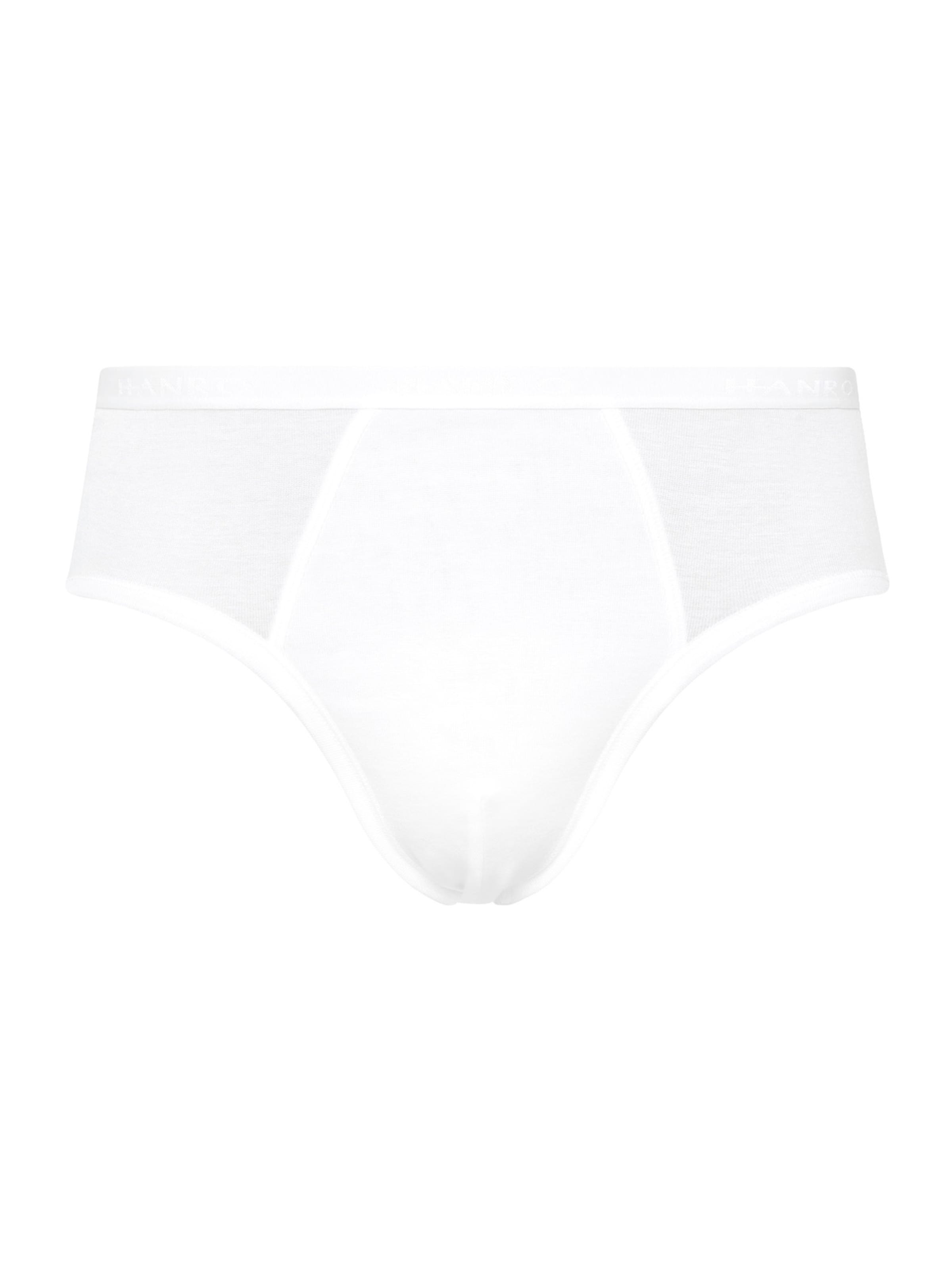 Hanro Slip ' Cotton Pure ' in White: front