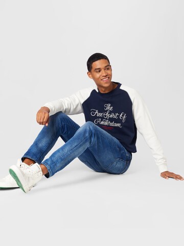 SCOTCH & SODA Sweatshirt i blå