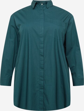 Camicia da donna 'Melinda' di Guido Maria Kretschmer Curvy in verde: frontale