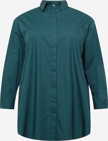 Camicia da donna 'Melinda' di Guido Maria Kretschmer Curvy in verde: frontale