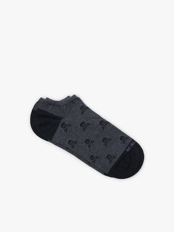 Scalpers Ankle Socks 'Nos Skull' in Blue