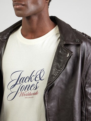 JACK & JONES Тениска 'JORInwood' в бежово