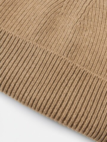 GOBI Cashmere Beanie 'Ribbed Chunky Beanie' in Grey