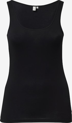 QS Top in Schwarz: Vorderseite