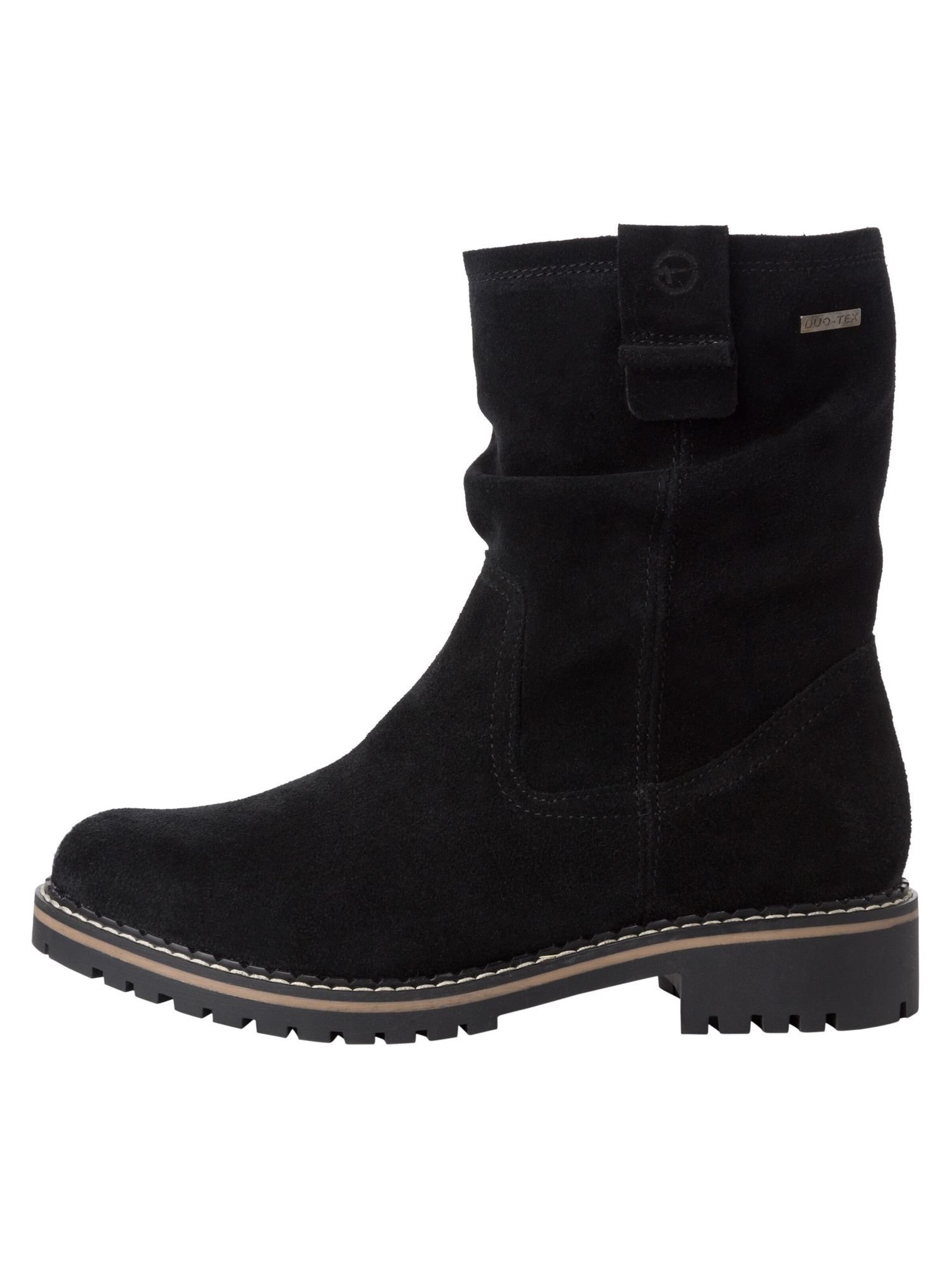 Tamaris Къси ботуши в черно