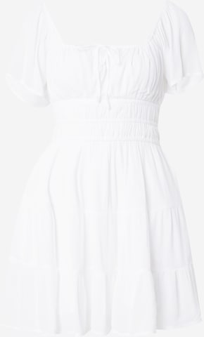 Robe d’été 'CHANNELED' HOLLISTER en blanc : devant