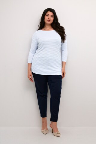 T-shirt 'Malle' KAFFE CURVE en bleu