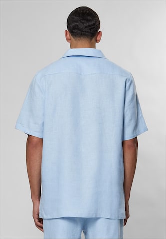 9N1M SENSE Comfort fit Button Up Shirt 'Mykonos ' in Blue